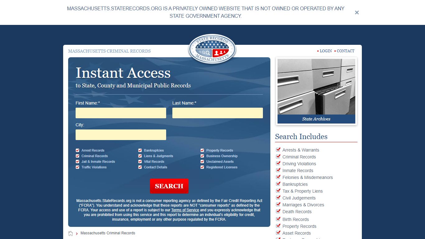 Massachusetts Criminal Records Online | StateRecords.org